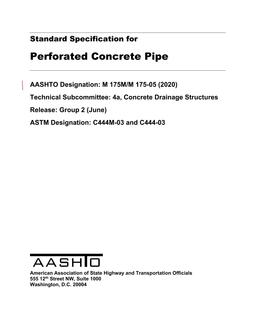 AASHTO M 175M/M 175