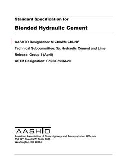 AASHTO M 240M/M 240-20