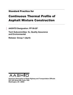 AASHTO PP 80