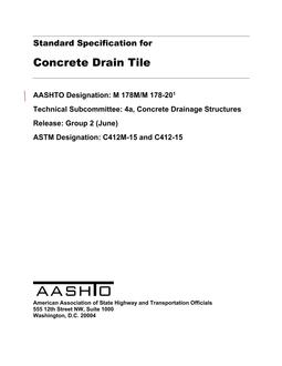 AASHTO M 178M/M 178