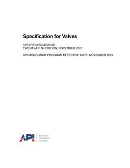 API Spec 6D