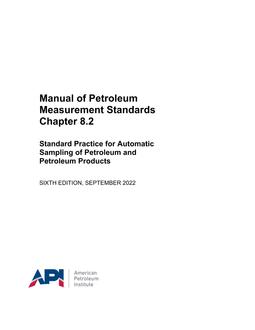 API MPMS Chapter 8.2