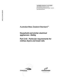 AS/NZS 60335.2.43:2005