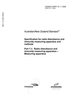 AS/NZS CISPR 16.1.1:2006