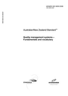 AS/NZS ISO 9000:2006