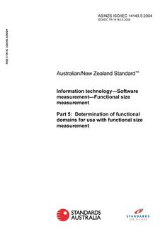 AS/NZS ISO/IEC 14143.5