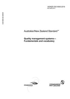 AS/NZS ISO 9000