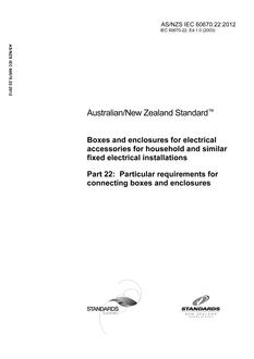 AS/NZS IEC 60670.22