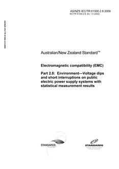 AS/NZS IEC TR 61000.2.8