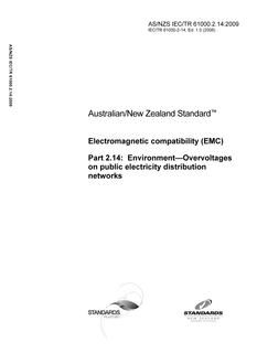 AS/NZS IEC TR 61000.2.14