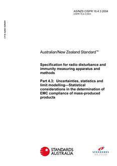 AS/NZS CISPR 16.4.3:2004