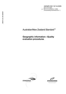 AS/NZS ISO 19114:2005