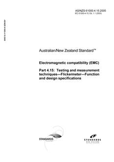 AS/NZS 61000.4.15:2005