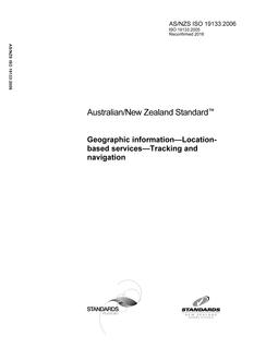 AS/NZS ISO 19133