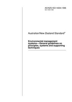 AS/NZS ISO 14004:1996