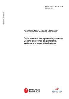 AS/NZS ISO 14004:2004