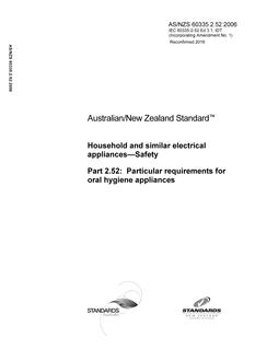 AS/NZS 60335.2.52:2006