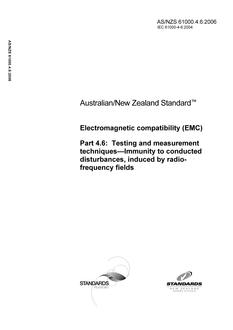 AS/NZS 61000.4.6:2006