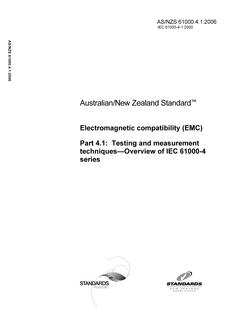 AS/NZS 61000.4.1:2006