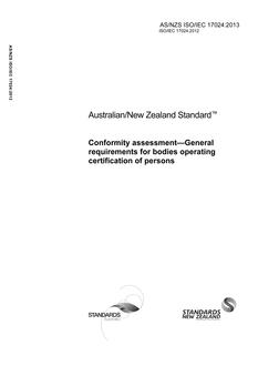 AS/NZS ISO/IEC 17024