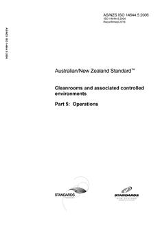 AS/NZS ISO 14644.5