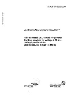 AS/NZS IEC 62560:2014