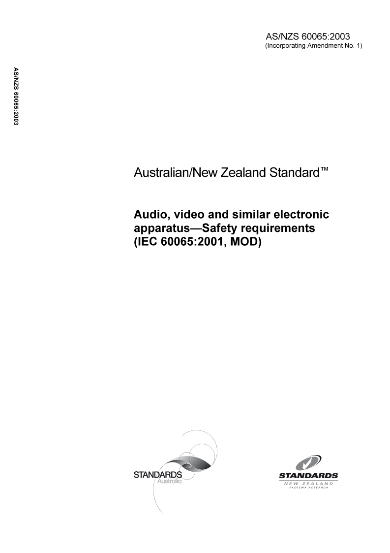 AS/NZS 60065:2003