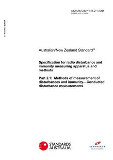 AS/NZS CISPR 16.2.1:2004