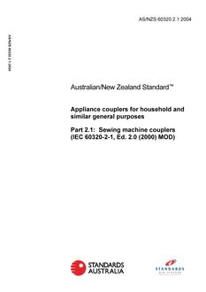 AS/NZS 60320.2.1