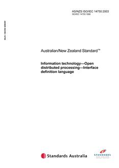 AS/NZS ISO/IEC 14750