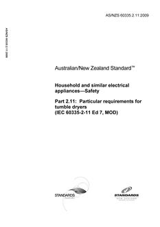 AS/NZS 60745.2.11:2009