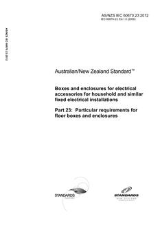 AS/NZS IEC 60670.23