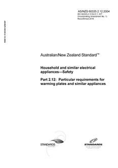 AS/NZS 60335.2.12:2004