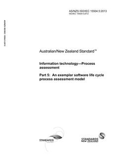 AS/NZS ISO/IEC 15504.5:2013