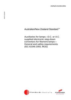 AS/NZS 61046:2001