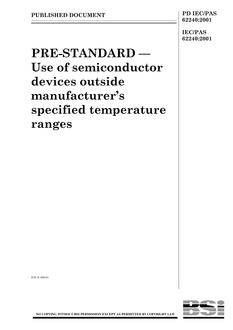 BS PD IEC/PAS 62240:2001