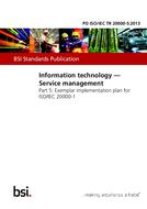 BS PD ISO/IEC TR 20000-5:2013