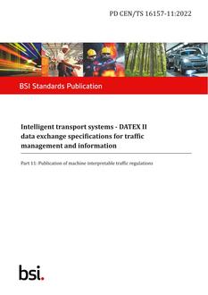 BS PD CEN/TS 16157-11