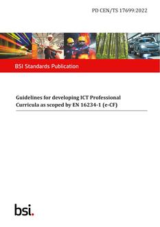 BS PD CEN/TS 17699