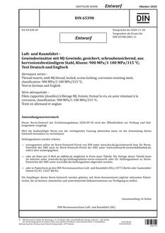 DIN 65398 – DRAFT