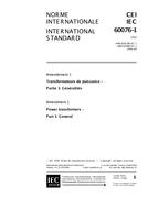 IEC 60076-1 Amd.1 Ed. 2.0 b:1999