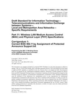 IEEE P802.11-2020/Cor 1