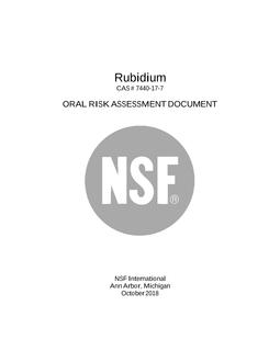 NSF Rubidium - 2018