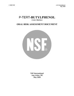 NSF P-Tert-Butylphenol - 2020